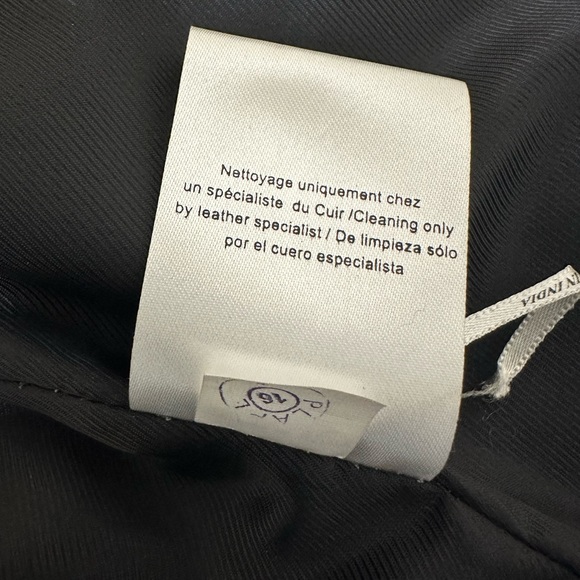 Sandro Paris Jacket Women’s Small 1 Suede Goat Leather Black Asymmetrical Zip🐝 - Picture 9 of 10